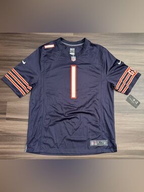 Nike Chicago Bears Justin Fields #1 NFL On Field Game Home Jersey Men’s XL NWT